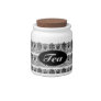 Art Deco Flowers and Scrolls Candy Jars