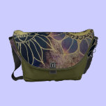 Art Deco Flowers messenger bags
