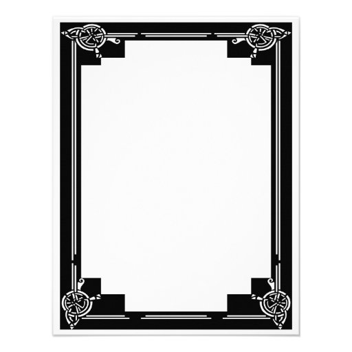 Art Deco Frame Personalized Announcements