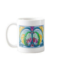Art Deco Fuschia mugs by ElainePlesser Art Deco Fuschia mugs