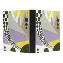 Art Deco Geometric Abstact Binder - Very Cool