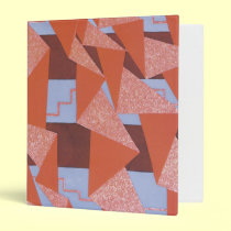 Art Deco Geometric Abstract Binder binders