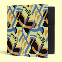 Art Deco Geometric Abstract Butterfiles 4 binders
