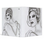 Art Deco Girl II Vinyl Binders
