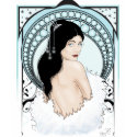 Art Deco girl t-shirts