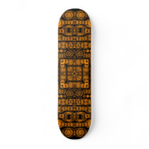 Art Deco Gold Retro Squares Abstract Art Skate Board Decks