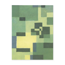 Art Deco Green Post Cards