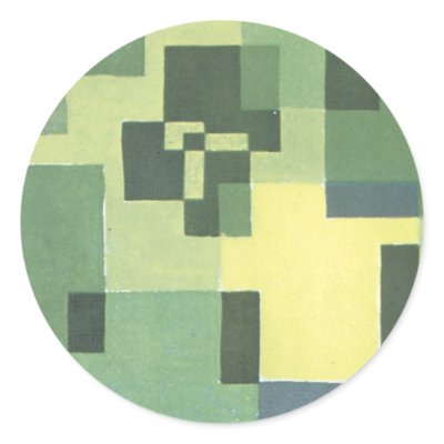 Art Deco Green Sticker by decoplus