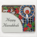Art Deco Hanukkah Candle Mouse Pad