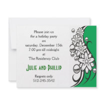 Art deco holiday party invitation