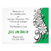 Art deco holiday party invitation