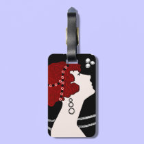 Art Deco Inspired Luggage Tag luggage tags