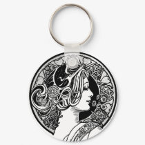 Art Deco Keyring keychains