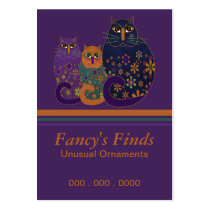 Art Deco Kitties Business Cards