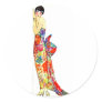 Art Deco Lady in formal Gown Sticker
