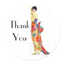 Art Deco Lady in formal Gown Sticker