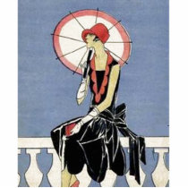 Art Deco Lady Photo Sculpture