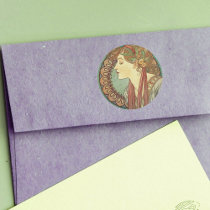 Art Deco Lady Stickers stickers