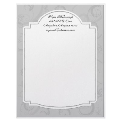 Art Deco Letterhead by NoteableExpressions