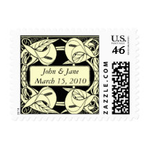 Art Deco Lily Postage