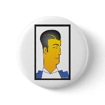 Art Deco Man buttons by frengi Art Deco Man buttons