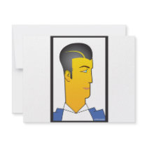 Art Deco Man invitations