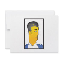 Art Deco Man invitations