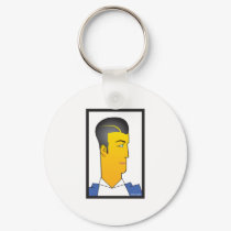 Art Deco Man keychains