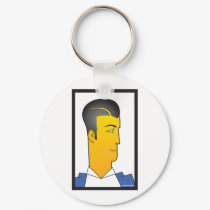 Art Deco Man keychains