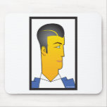 Art Deco Man Mousepads