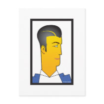 Art Deco Man postcards