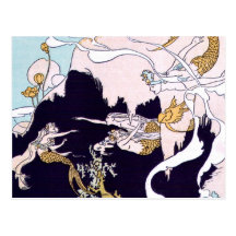 Art Deco Mermaids Postcards