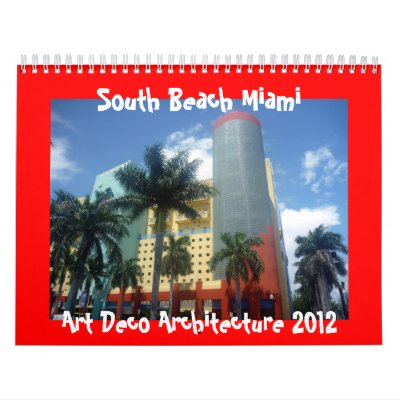 art deco miami 2012 calendar by cardart