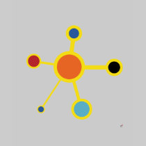 Art Deco Molecule t-shirts