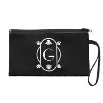 Art Deco Monogrammed bagettes bags