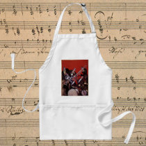 Art Deco Musical Band Jamming Apron