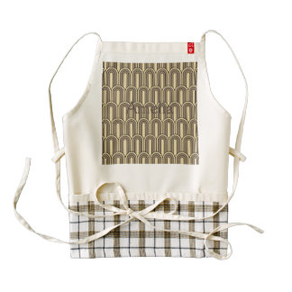 art deco,nouveau,gold,black,vintage,pattern,chic,e zazzle HEART apron