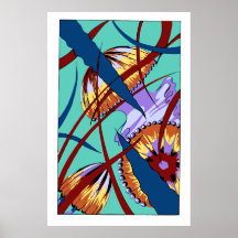 Art Deco: Ocean fantasy part 25 Print