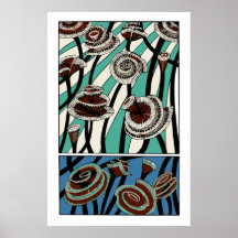 Art Deco: Ocean fantasy part 4 Print