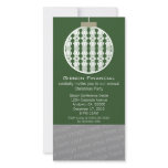Art Deco Ornament Photo Card Invite, Green