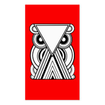 Art Deco Owl Business Card