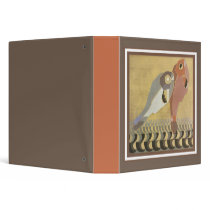 Art Deco Pair of Fish 3 Ring Binder