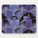 Art Deco Pattern-Blue mousepads