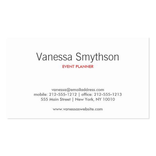 ART DECO PATTERN in RED Business Card Templates (back side)