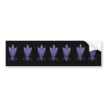 Art Deco Peacock Feathers Wedding Theme Bumper Sticker