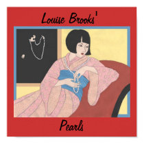 Art Deco Pearls posters by redqueenself Art Deco Pearls posters