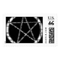art deco pentagram postage