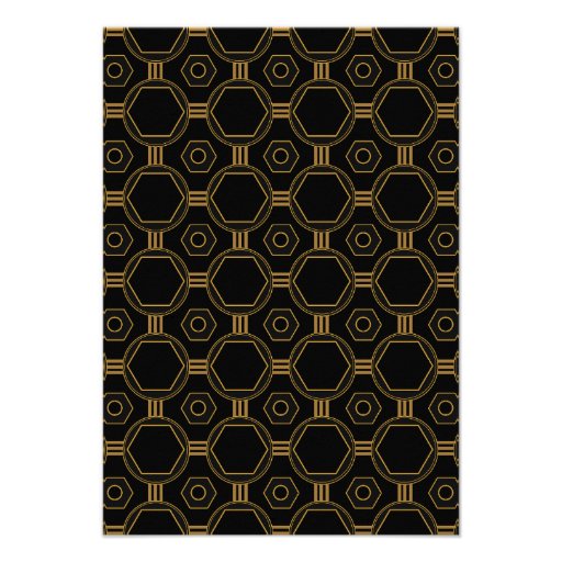 Art Deco Rehearsal Dinner Invitations