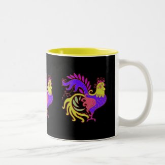 Art Deco Rooster2resizejewel, Art Deco Rooster2... mug