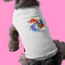 Art Deco Rooster in Color by Wendy C. Allen pet clothing by eelkat Art Deco Rooster in Color by Wendy C. Allen pet clothing